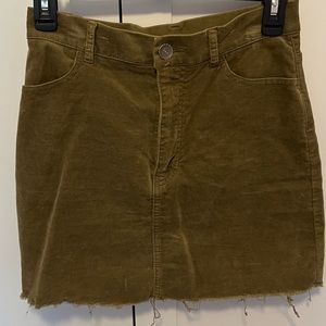 Forever 21 Olive Green Mini Skirt
